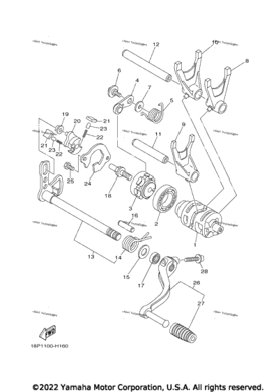 Shift Cam Fork