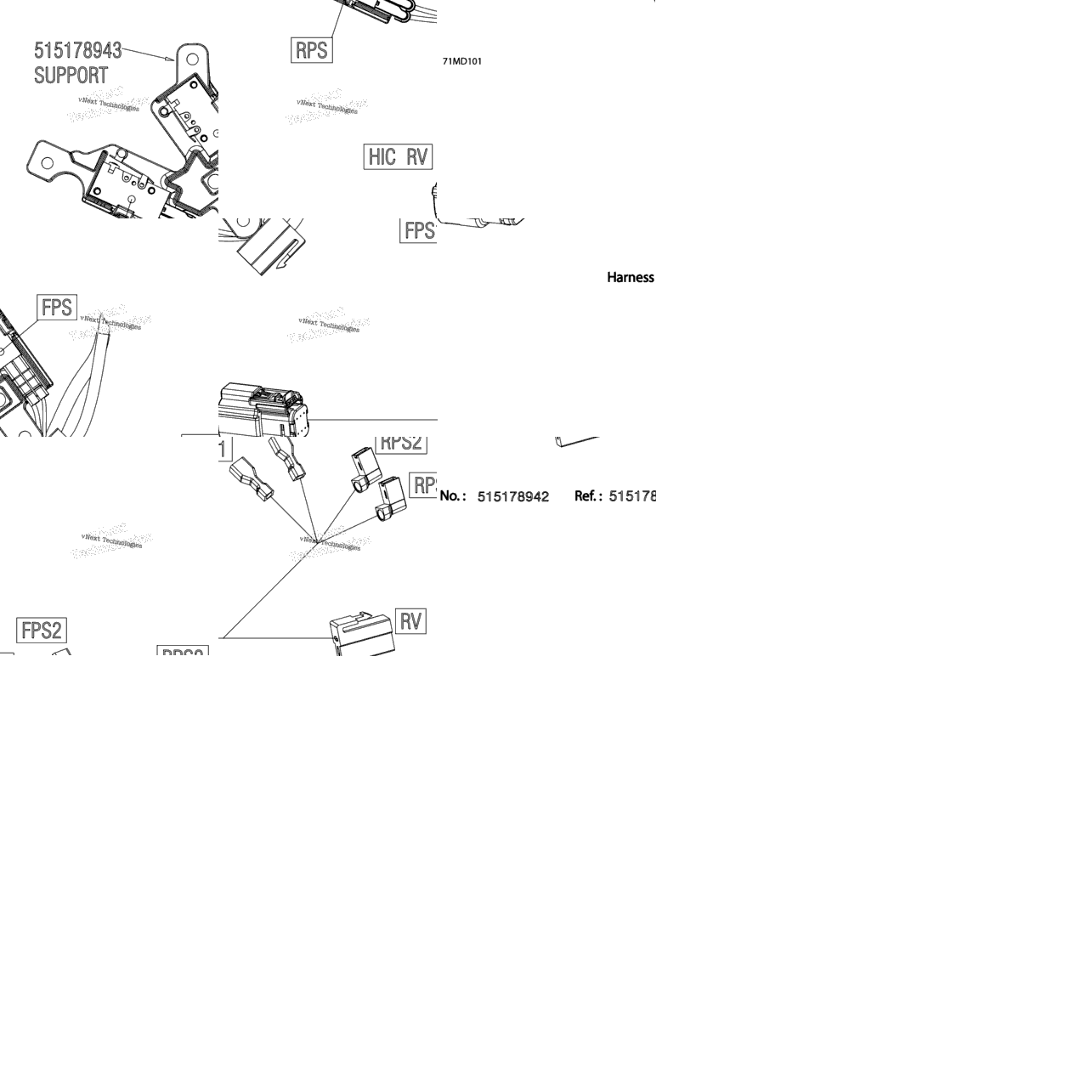 Electric - Reverse Wiring Harness - 515178942