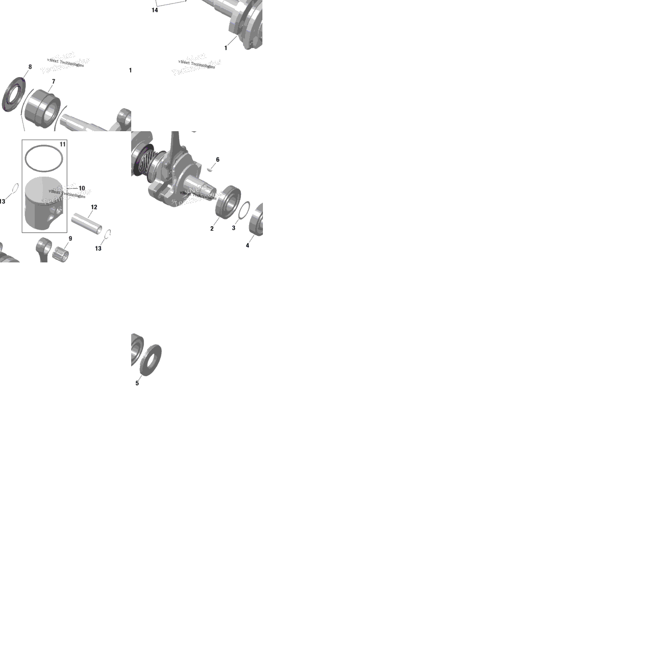 Rotax - Crankshaft And Pistons