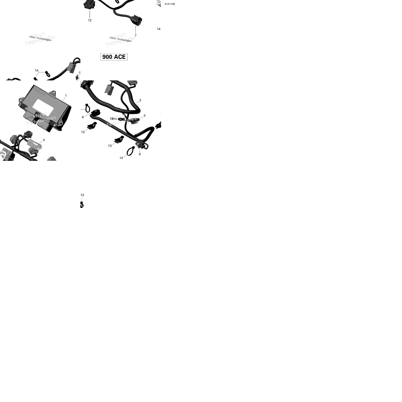 Engine Harness And Electronic Module - 900 Ace