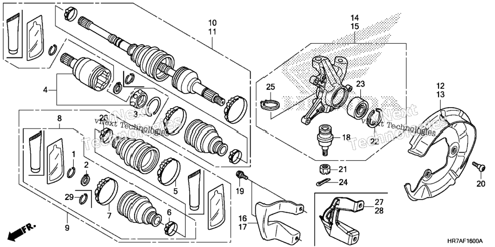 Front Knuckle@Driveshaft
