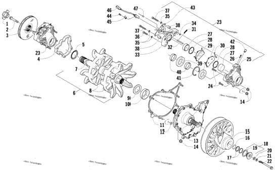 Drive Train Shaft And Brake Assemblies