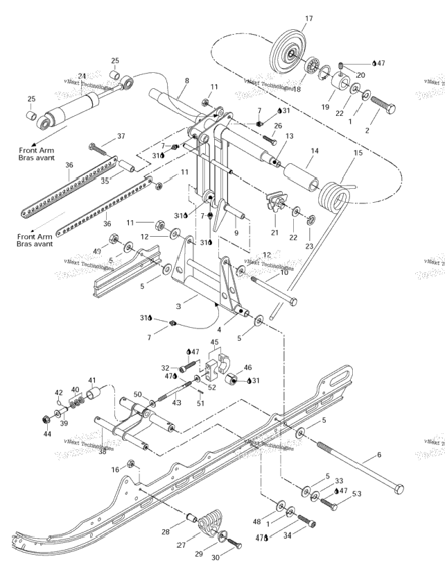 Rear Arm, Rear Suspension