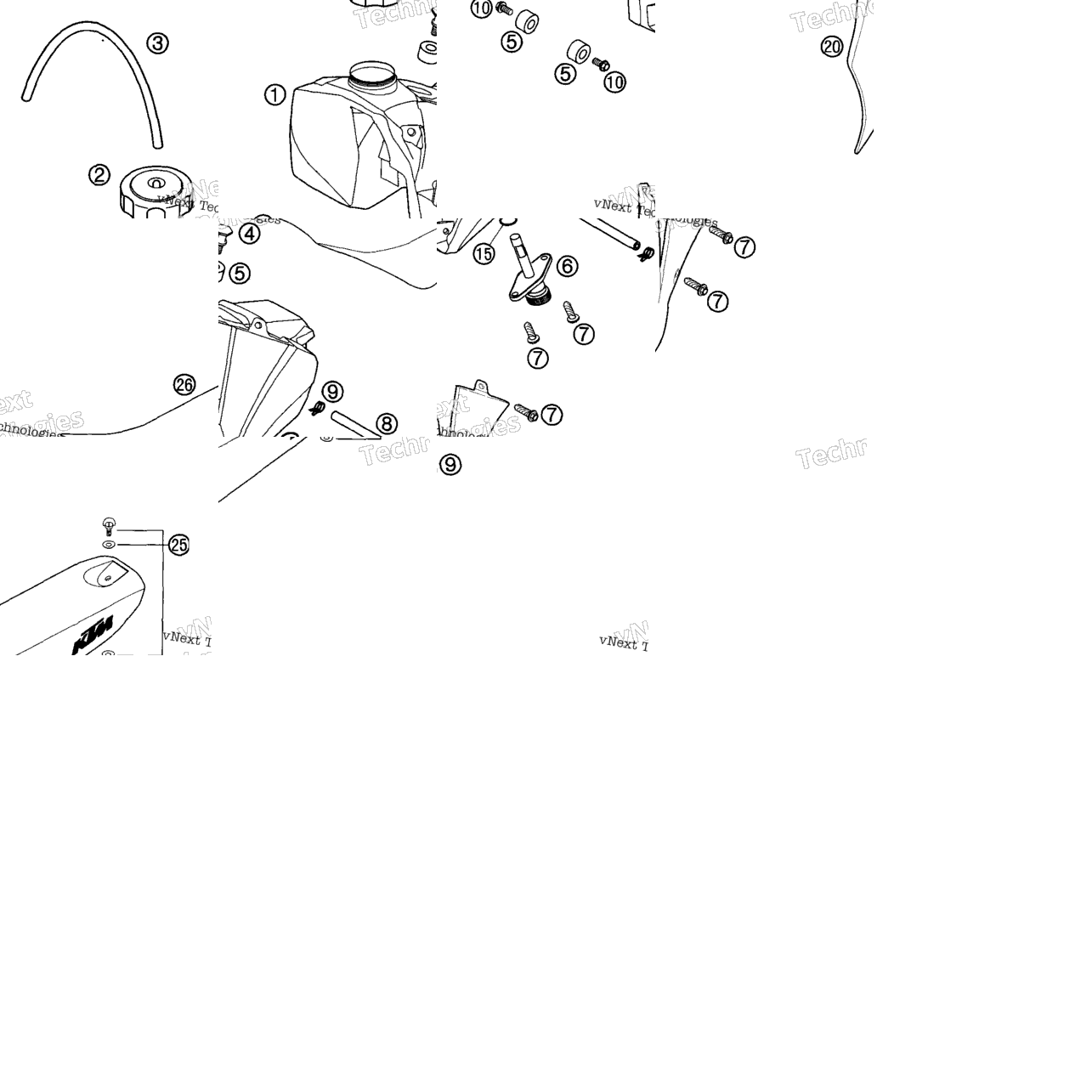 Tank, Seat, Cover