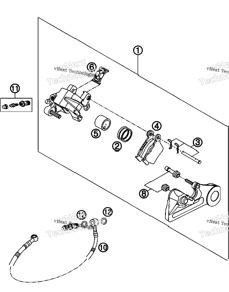 Brake Caliper Rear
