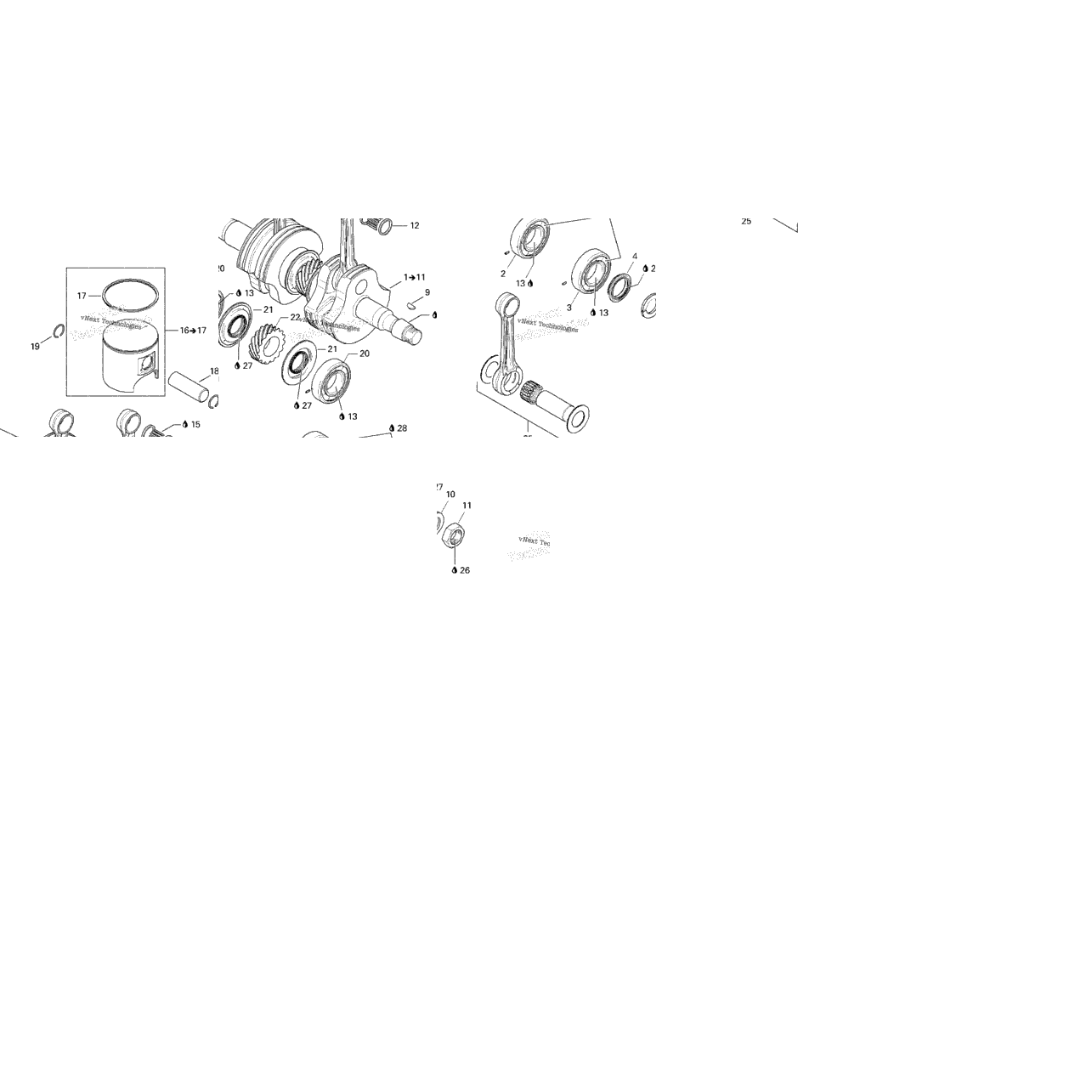 Crankshaft And Pistons (493)