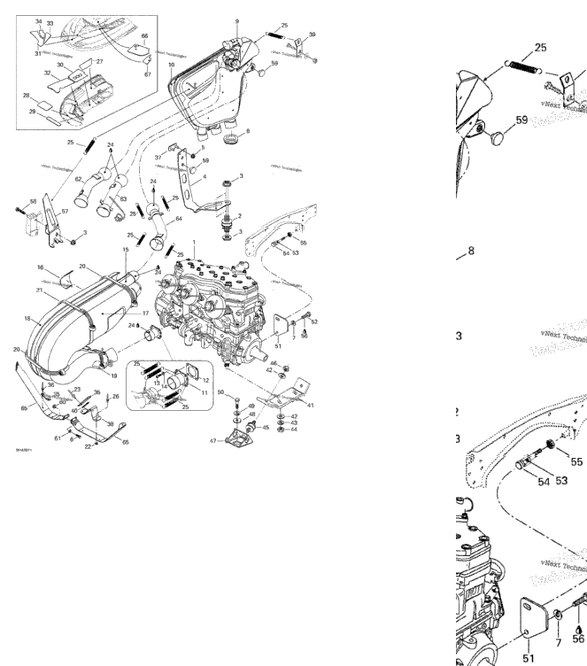 Engine Support And Muffler