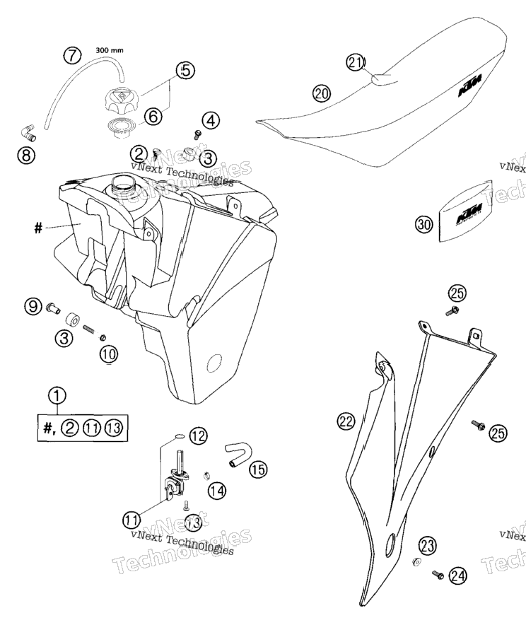 Tank, Seat, Cover
