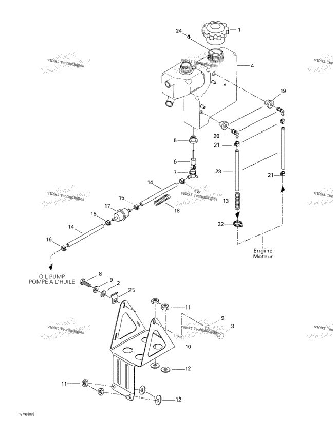 Oil Tank And Support