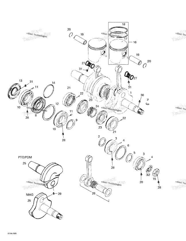 Crankshaft And Pistons