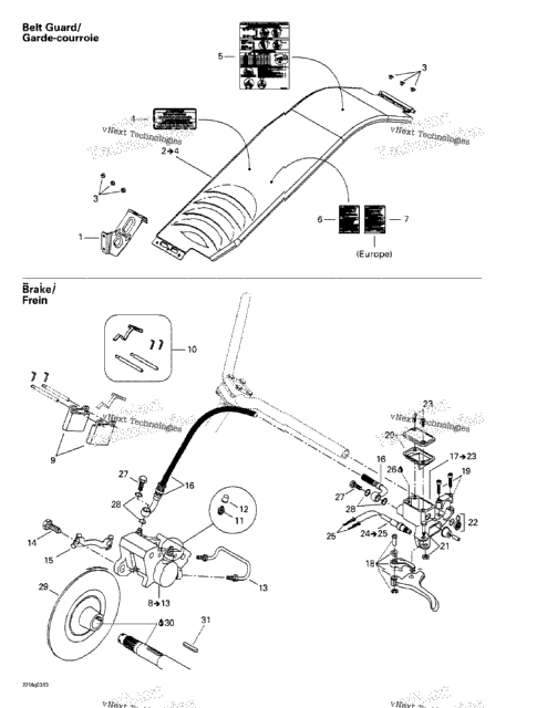 Hydraulic Brake And Belt Guard