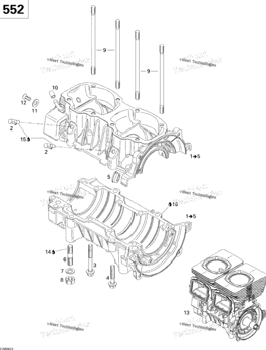 Crankcase (552)