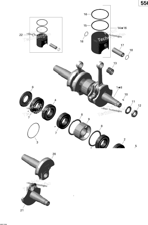 Crankshaft And Pistons