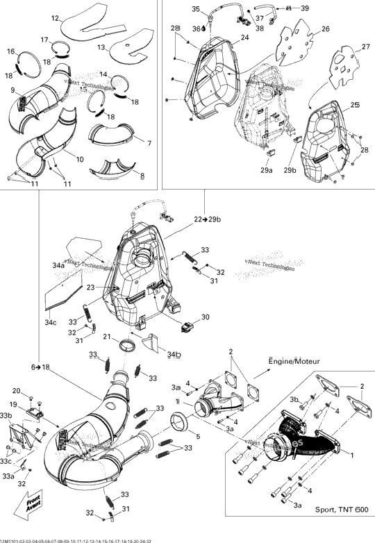 Exhaust System 600Ho Etec