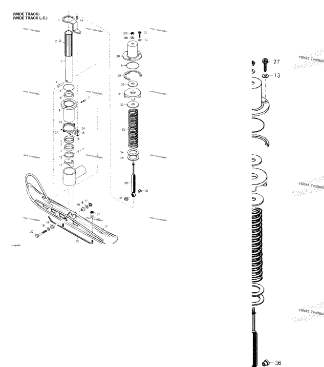 Front Suspension And Ski