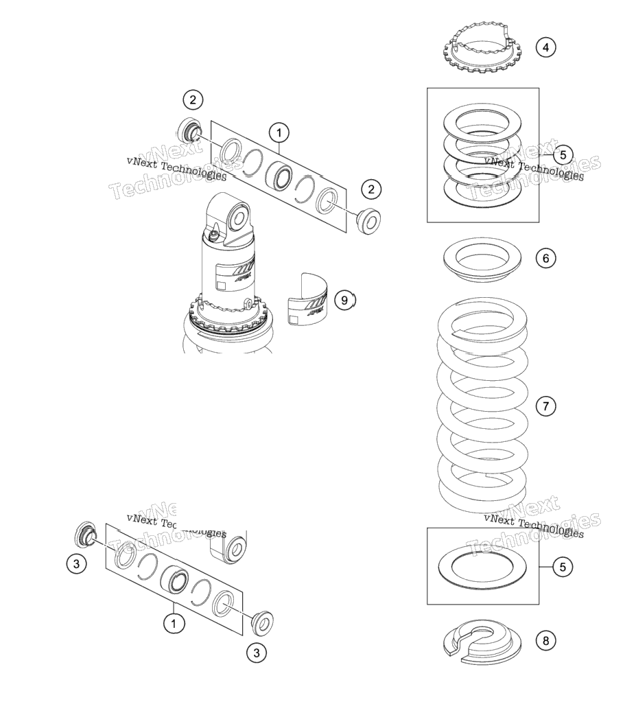 Shock Absorber Disassembled