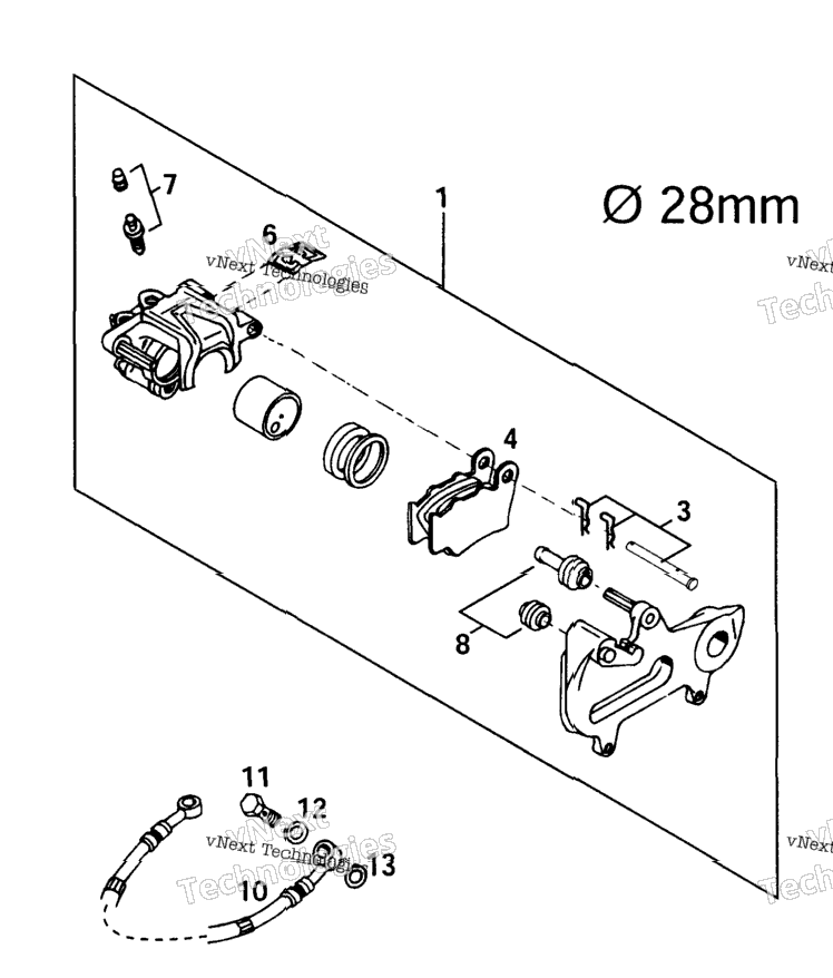 Brake Caliper Rear