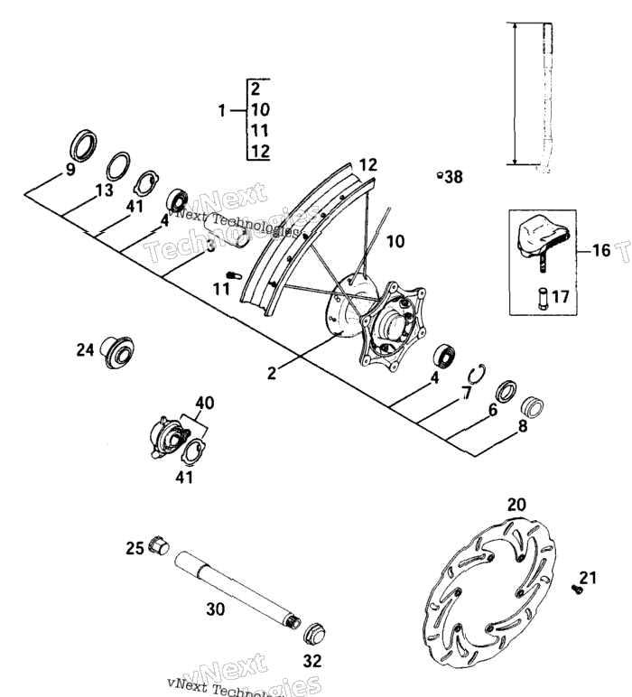 Front Wheel Mxc, Exc
