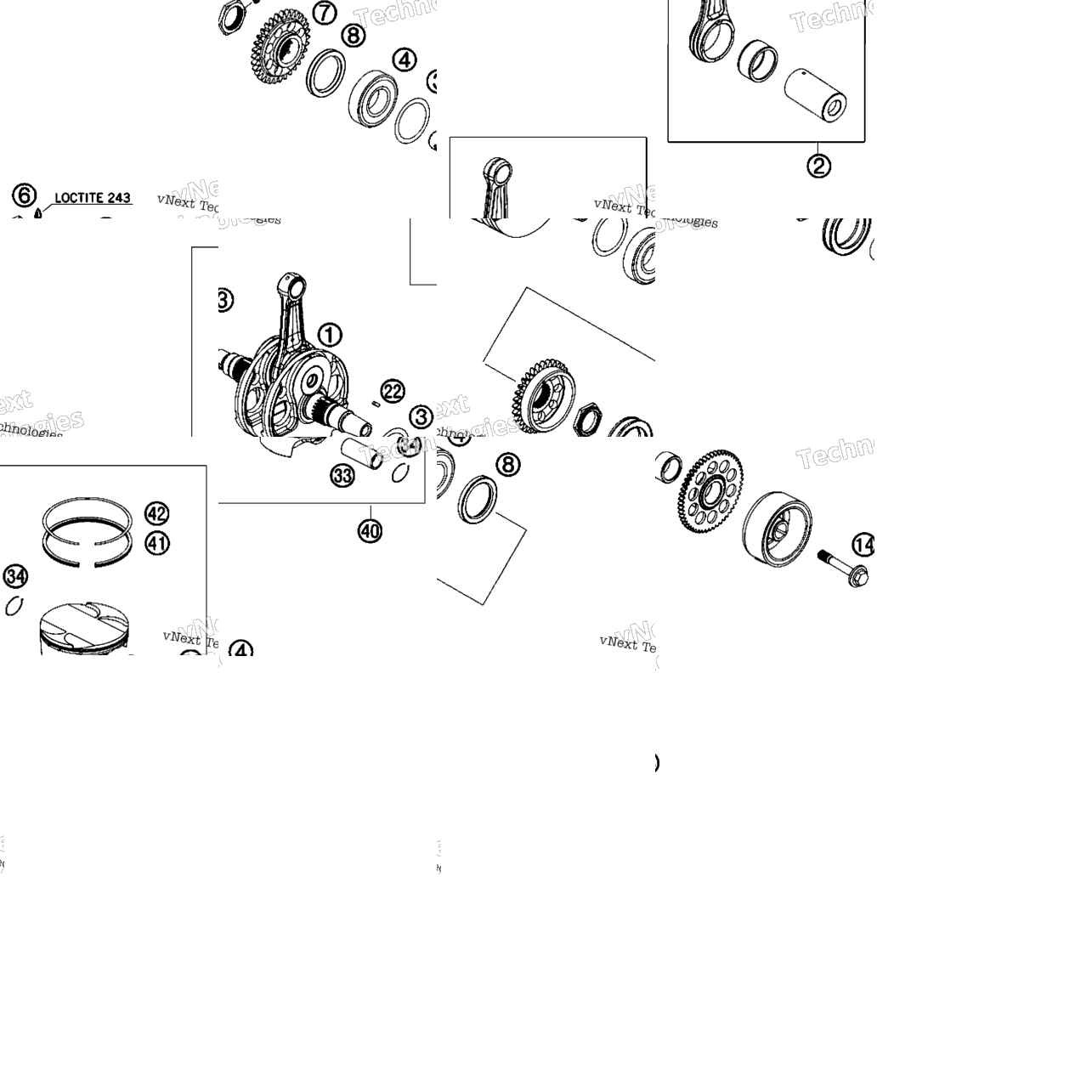 Crankshaft, Piston