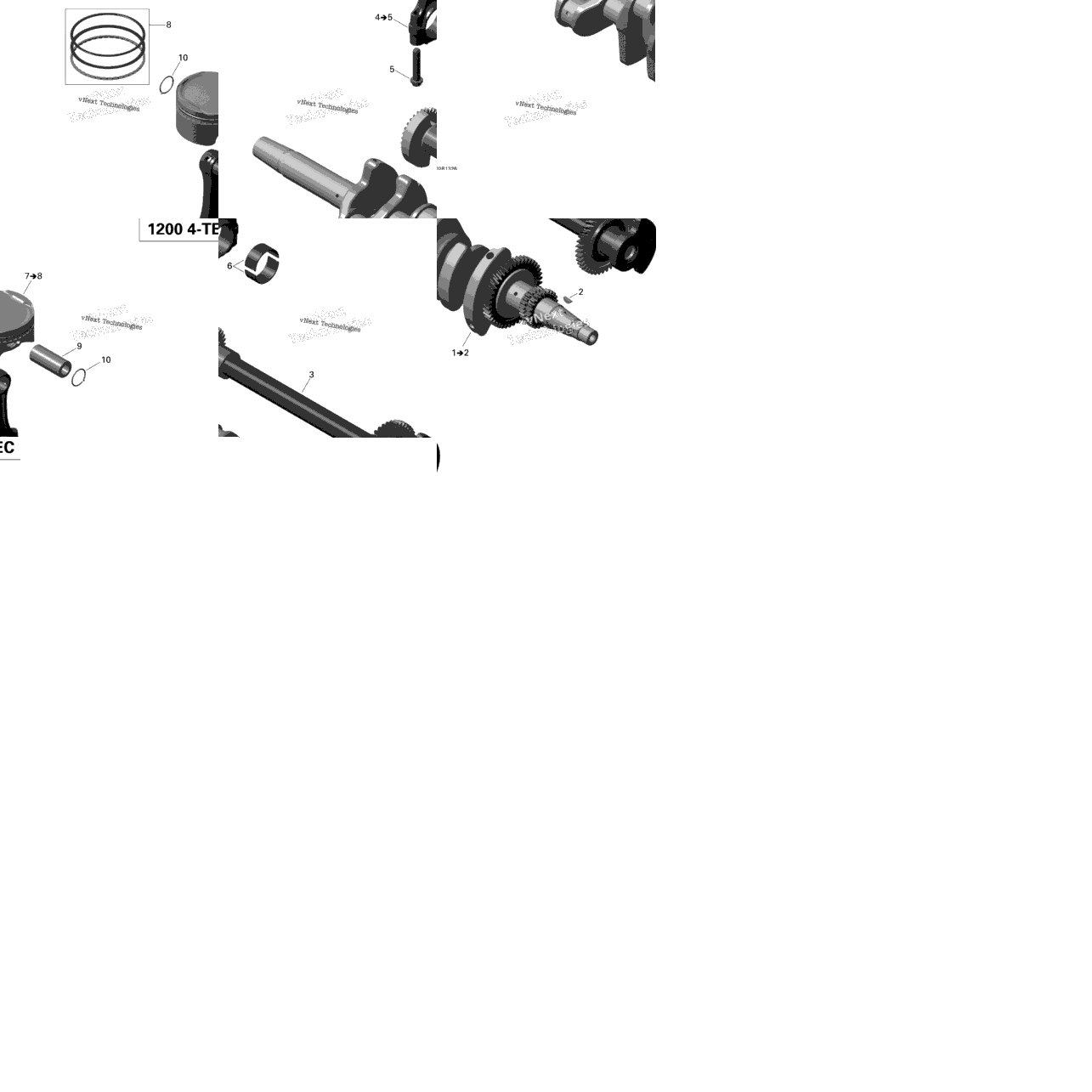 Crankshaft, Pistons And Balance Shaft