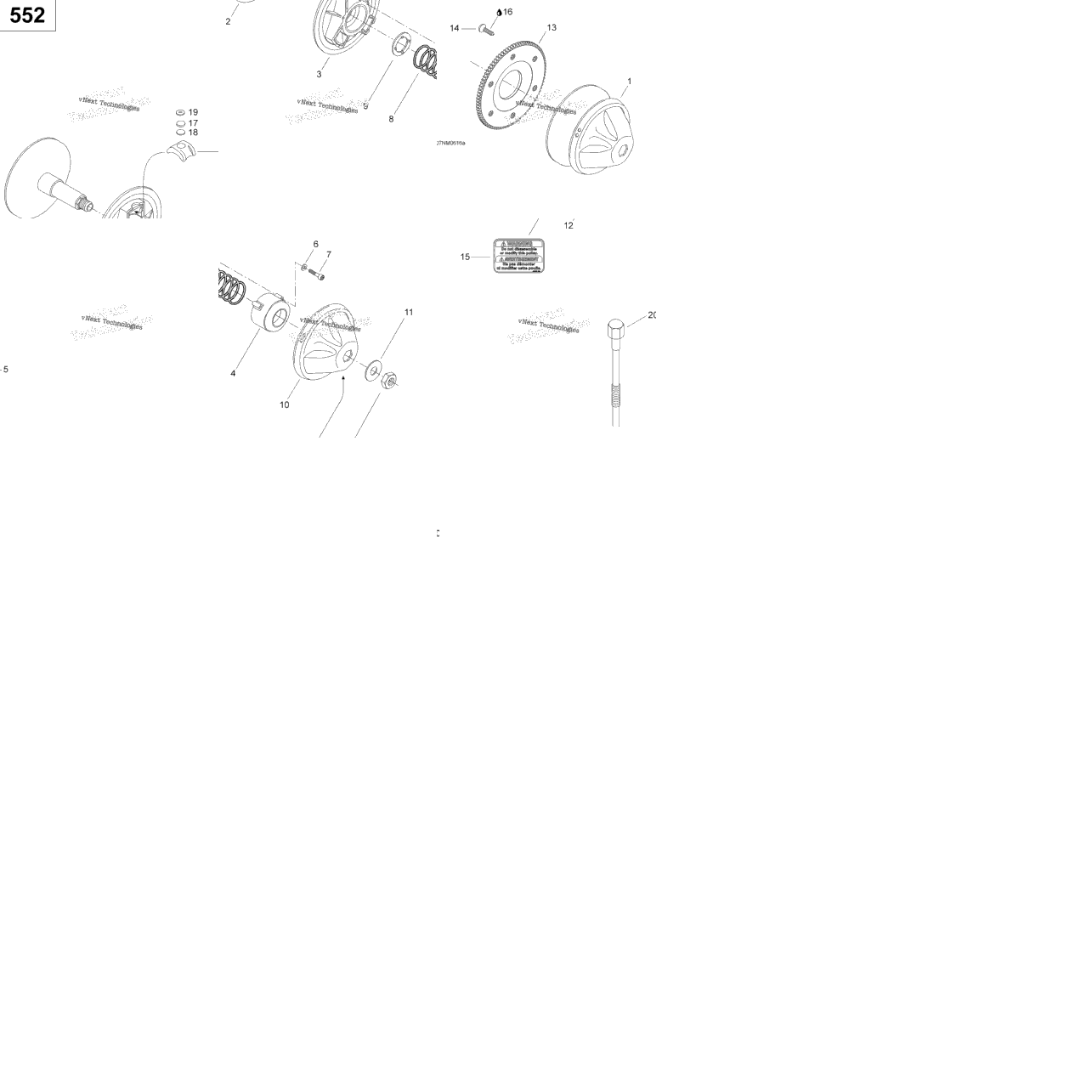 Drive Pulley 552