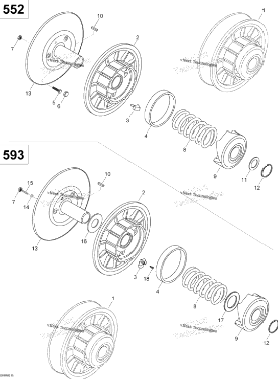 Driven Pulley 550