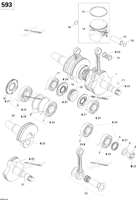 Crankshaft And Pistons (593)