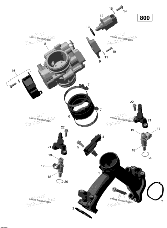 Air Intake Manifold And Throttle Body