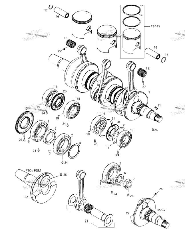 Crankshaft And Pistons