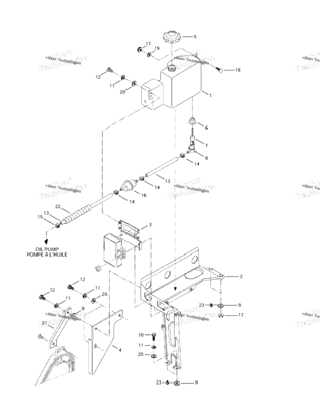 Oil Tank And Support