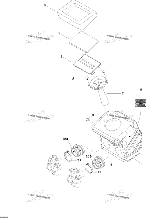 Air Intake System Skandic 550F