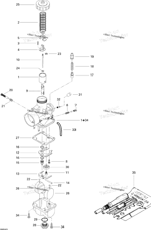 Carburetor Skandic 550F