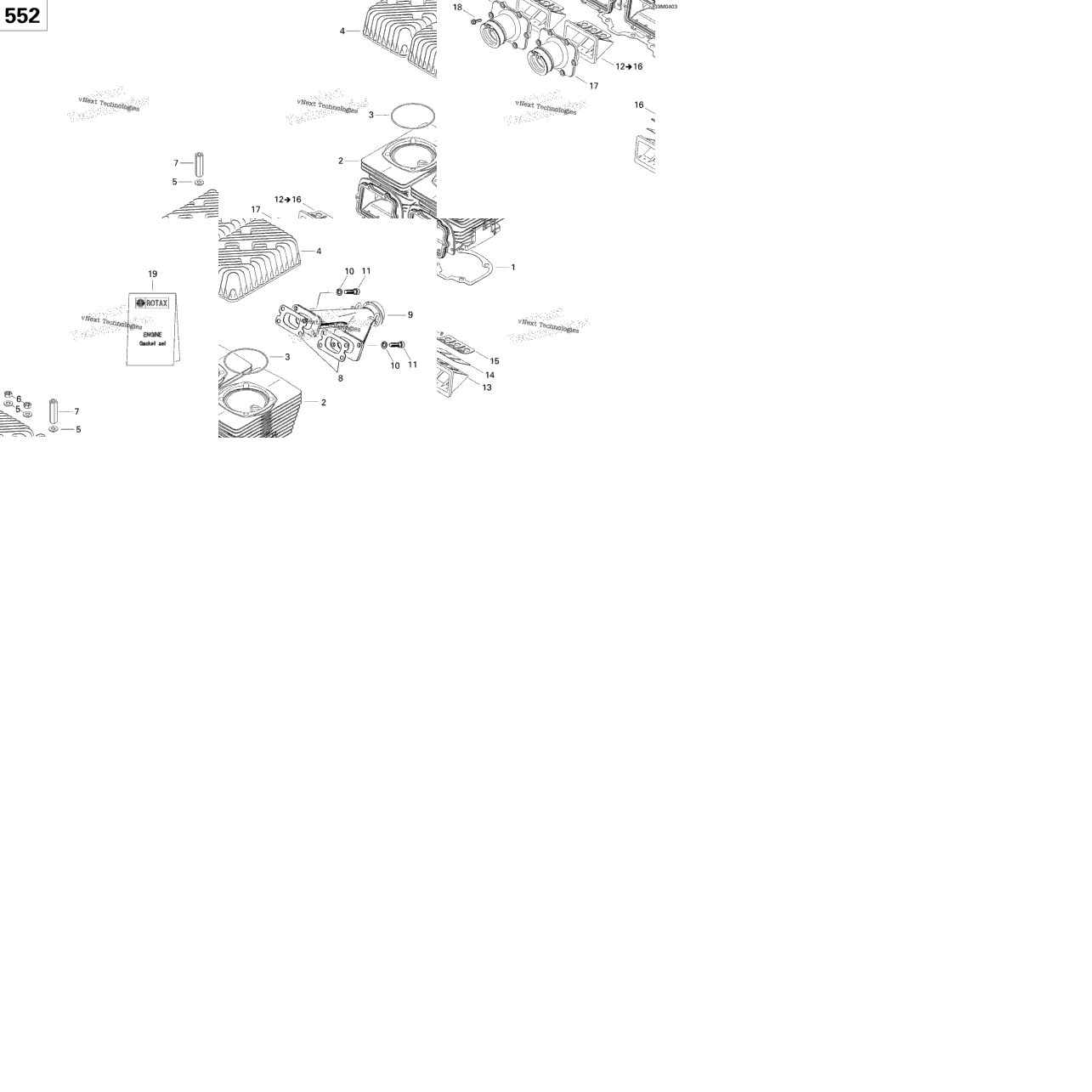 Cylinder, Exhaust Manifold