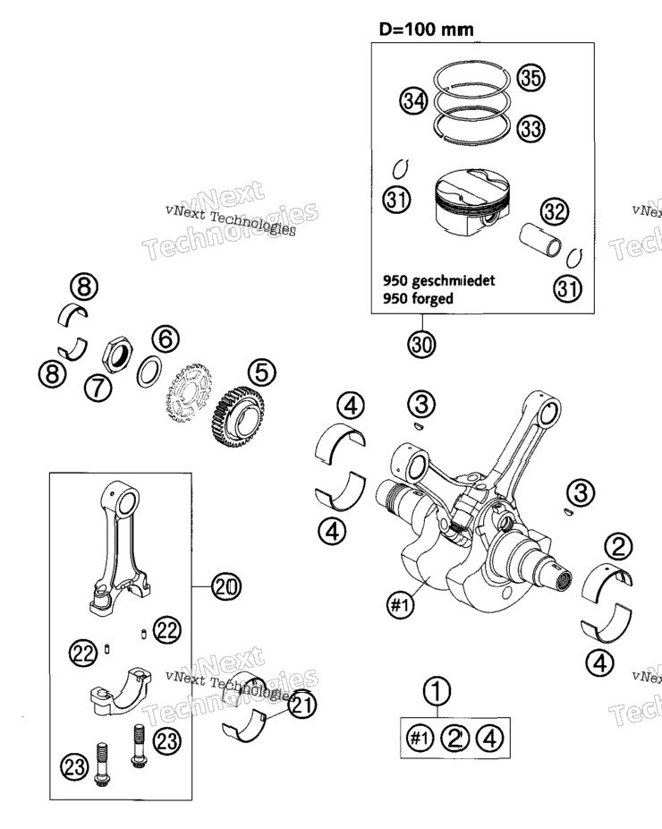 Crankshaft, Piston