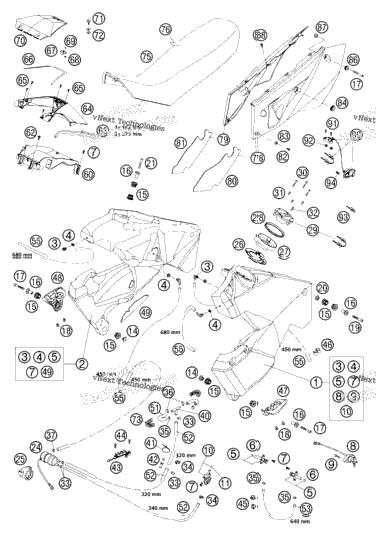Tank, Seat, Cover
