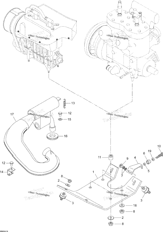 Engine Assembly And Support