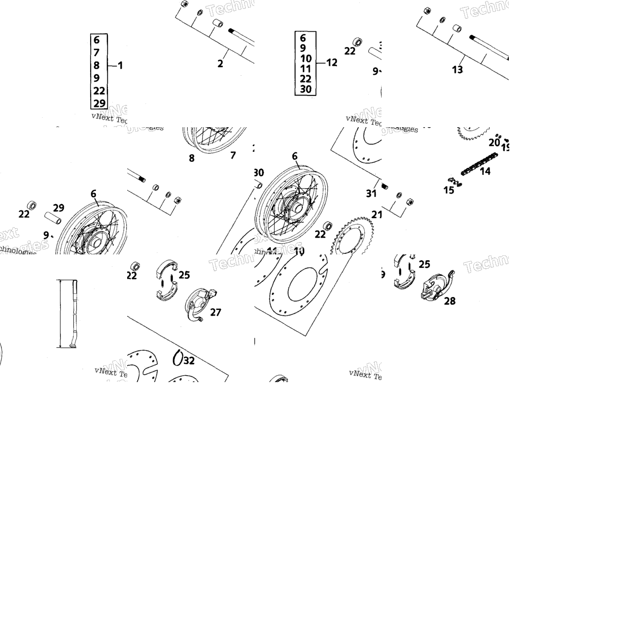 Front- And Rear Wheel