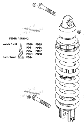Shock Absorber White Power