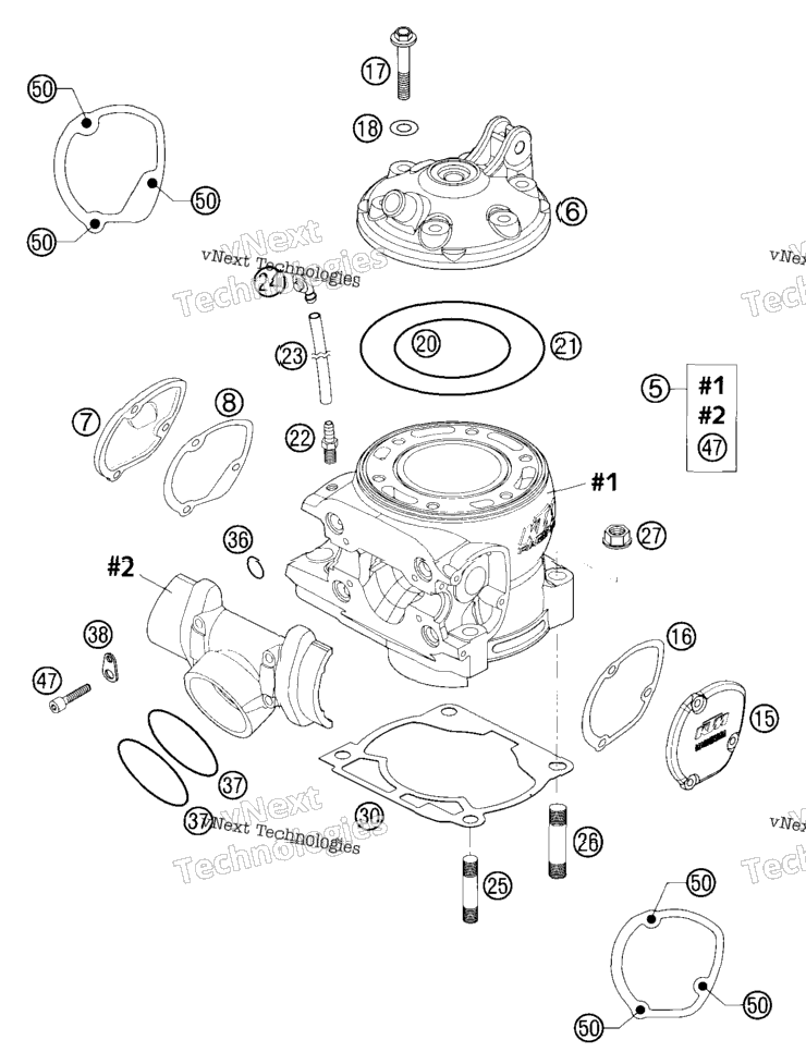 Cylinder, Cylinder Head