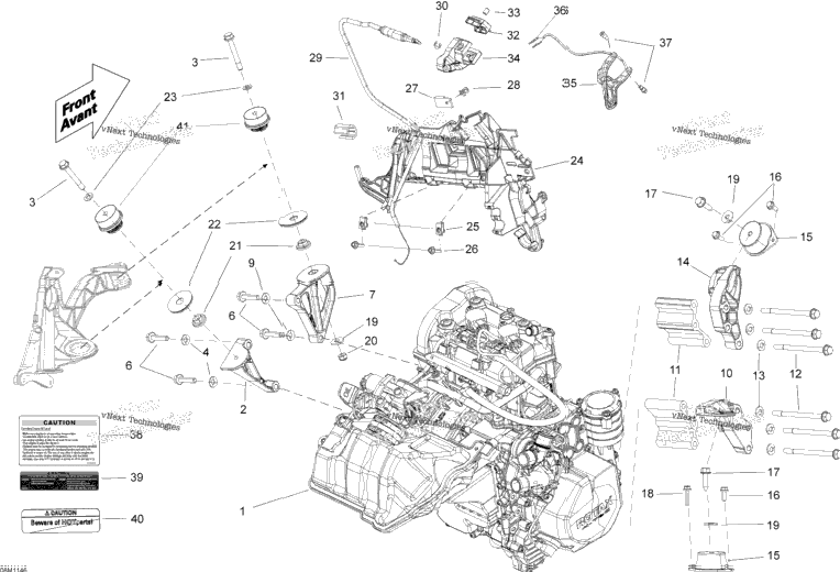 Engine And Engine Support