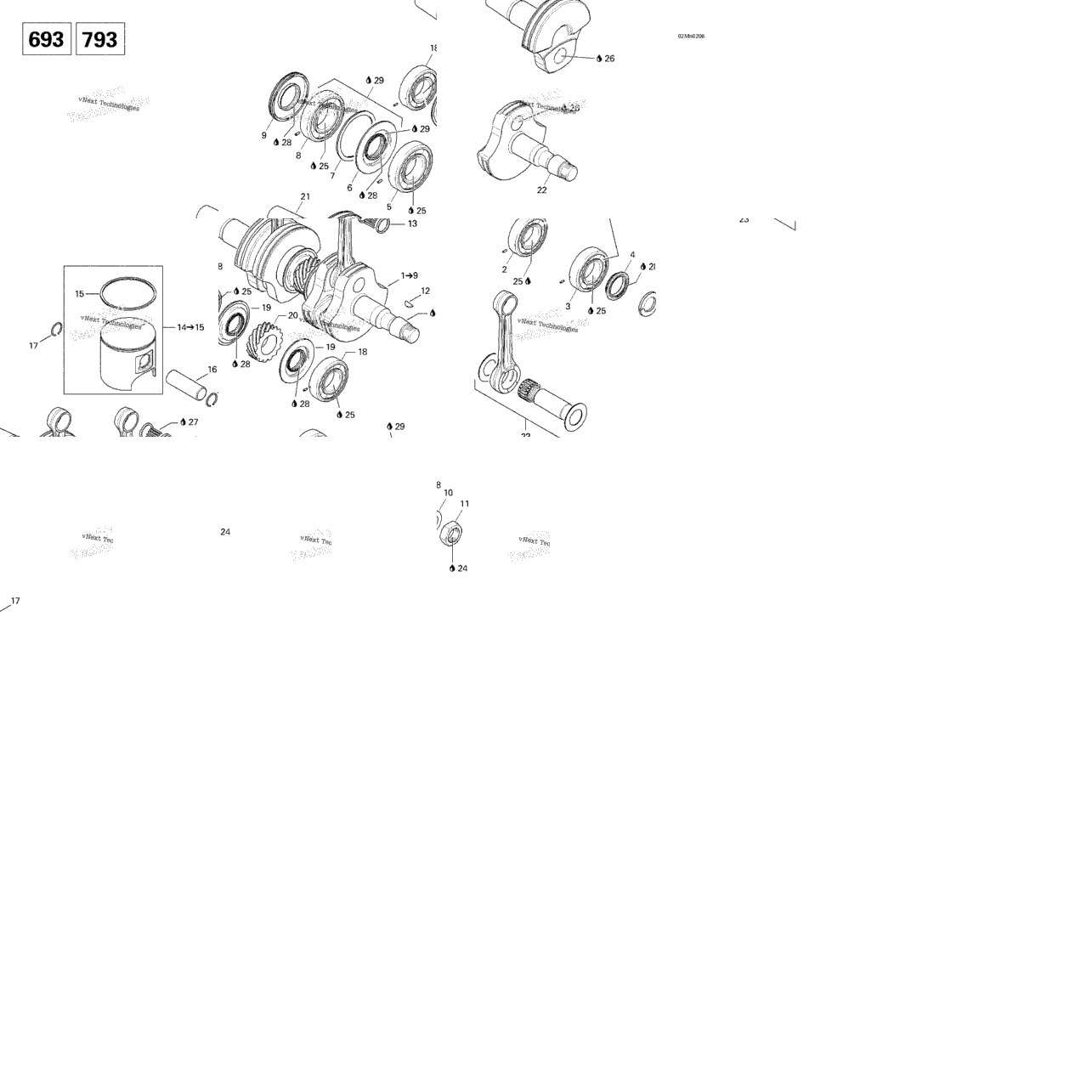 Crankshaft And Pistons (693)