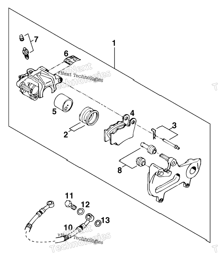 Brake Caliper Rear