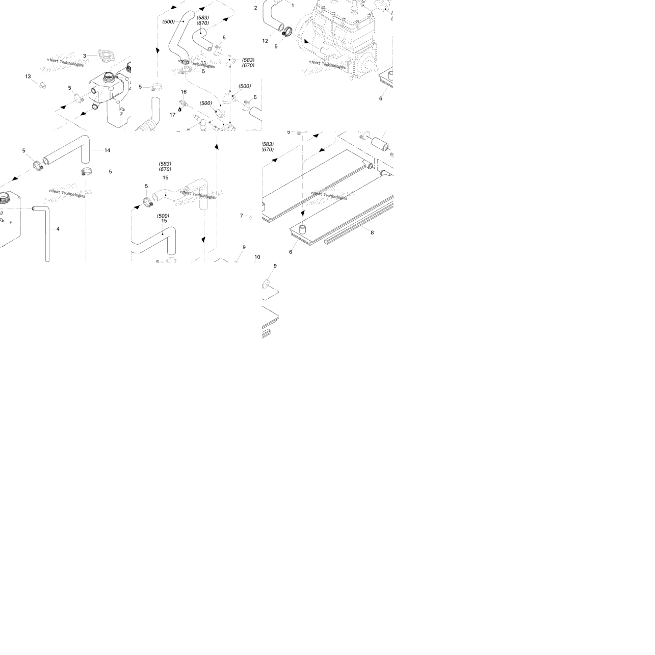 Cooling System (583, 670)