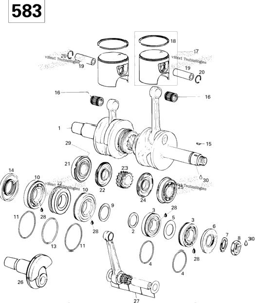 Crankshaft And Pistons 583