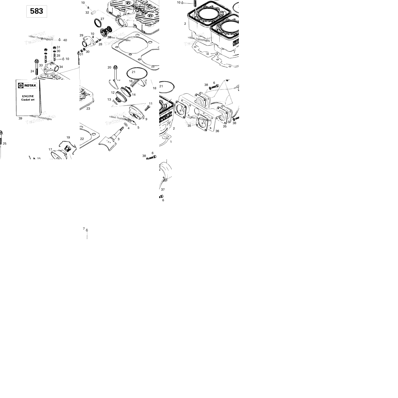 Cylinder And Exhaust Manifold 583