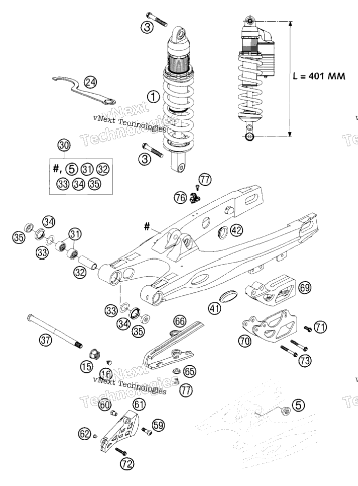 Swingarm, Shock Absorber