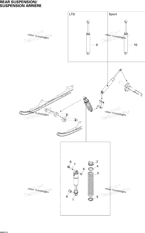 Rear Suspension Shocks Sport