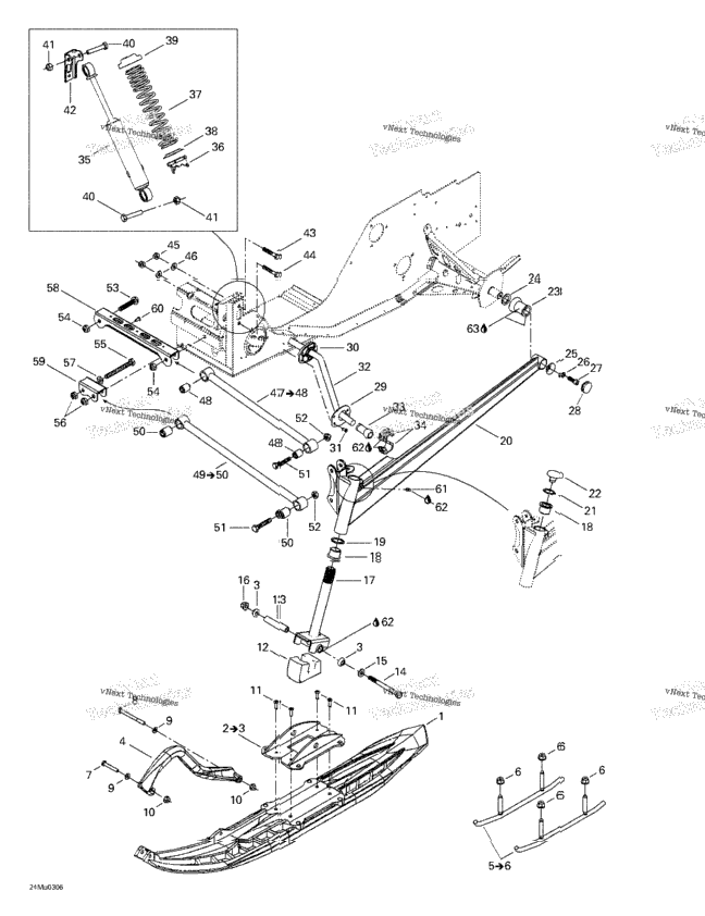 Front Suspension And Ski