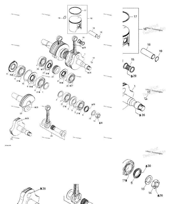Crankshaft And Pistons