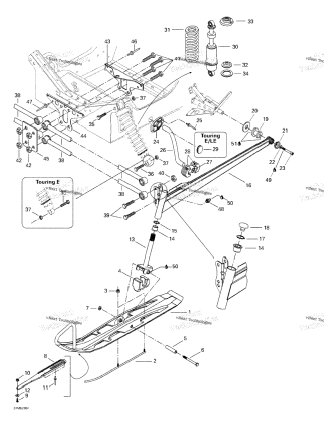 Front Suspension And Ski